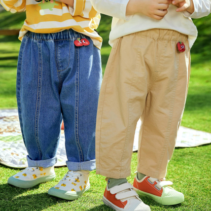 寶寶牛仔褲春款兒童休閒長褲女童時尚褲子
