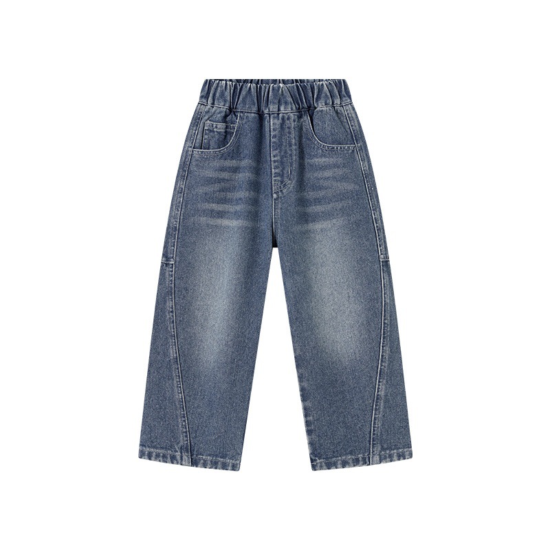 男童春秋牛仔休閒長褲