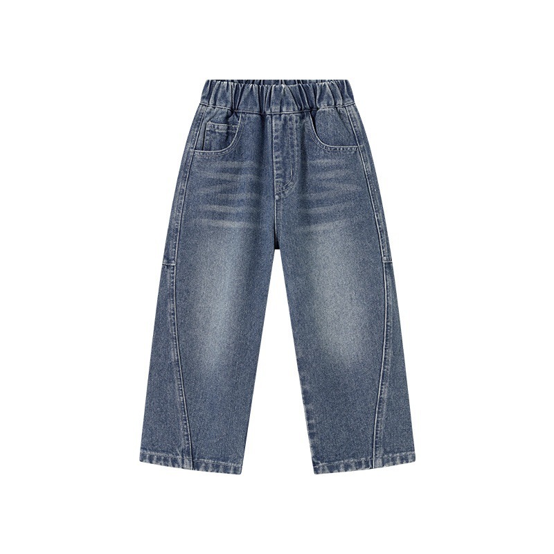 男童春秋牛仔休閒長褲