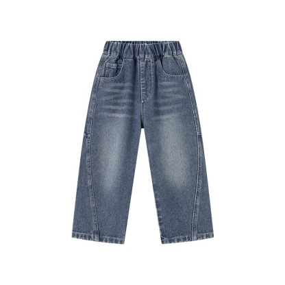 男童春秋牛仔休閒長褲