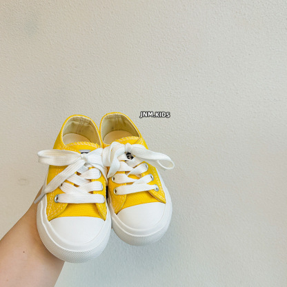 韓版糖果色兒童春秋帆布鞋