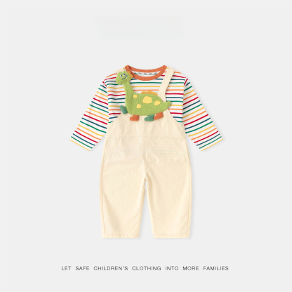 兒童長頸鹿秋季卡通套裝