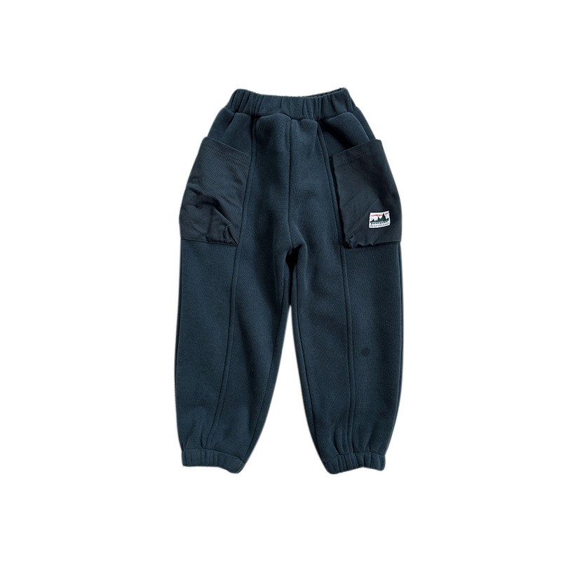 冬季兒童加絨加厚衛褲