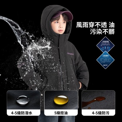 男童派克冬季三防羽絨服