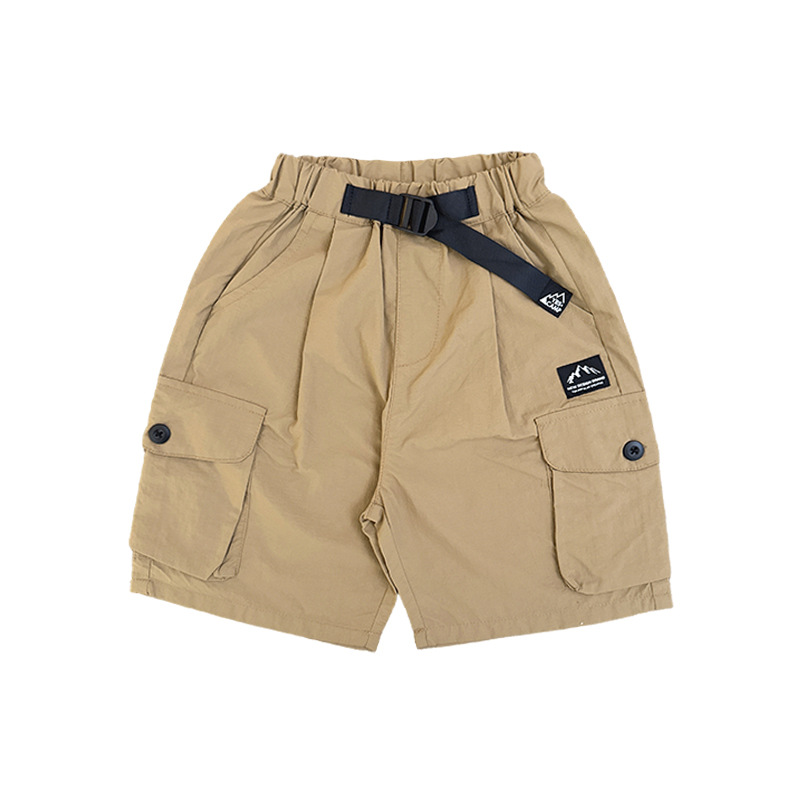 兒童戶外梭織工裝短褲