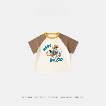 兒童卡通插件短袖