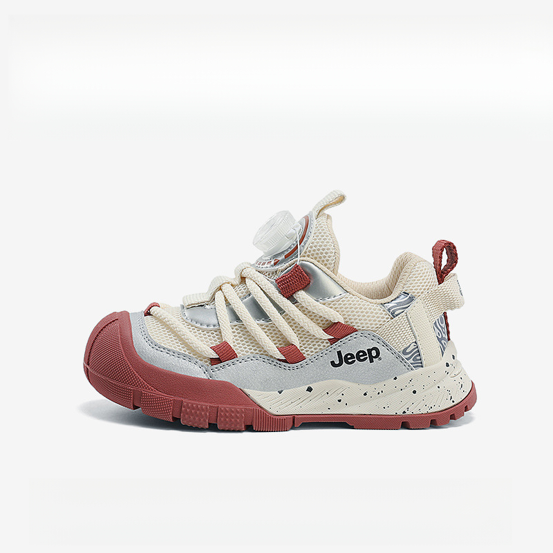 兒童秋季軟底防滑網面運動鞋