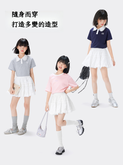 女童夏季純棉蛋糕短裙