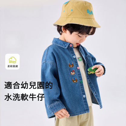 兒童牛仔外套春季