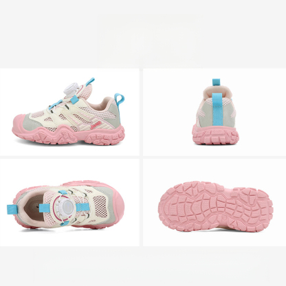 女童夏季輕便透氣防滑登山運動鞋