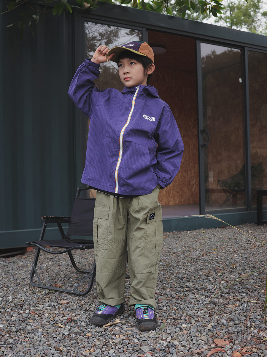 兒童薄款衝鋒衣戶外防水外套