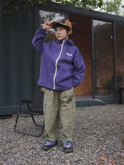 兒童薄款衝鋒衣戶外防水外套
