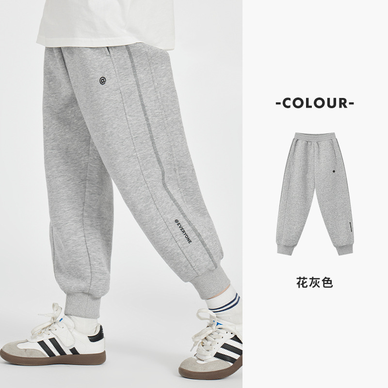 男童休閑衛褲校園跑步褲