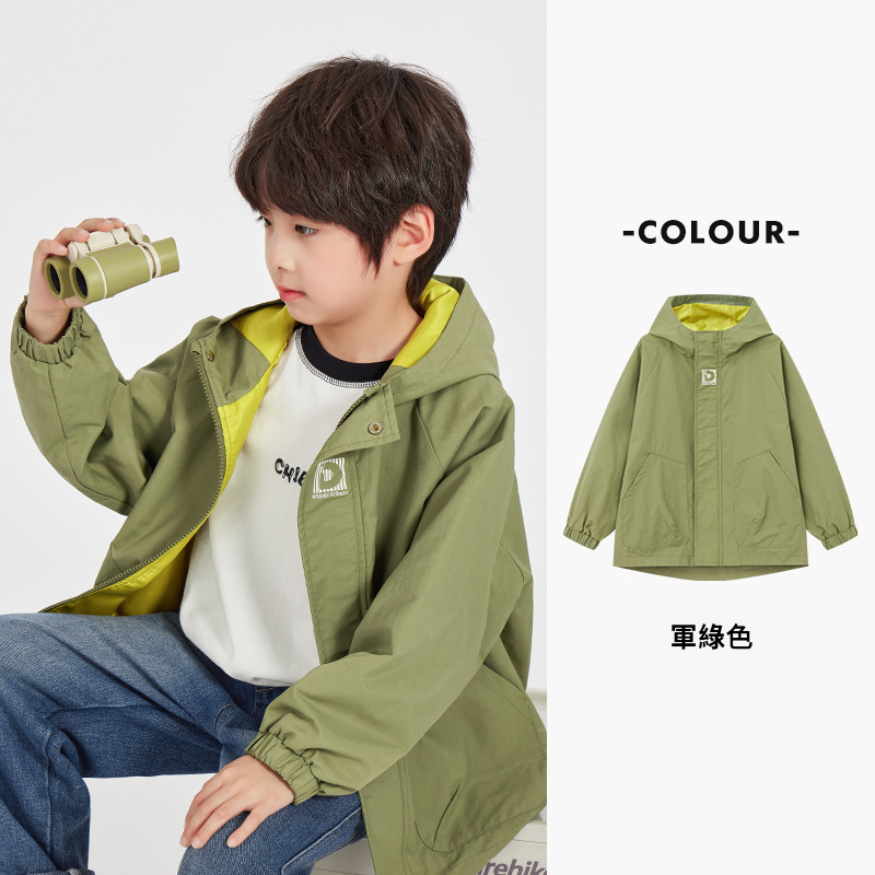 男童春秋款保暖登山服外套