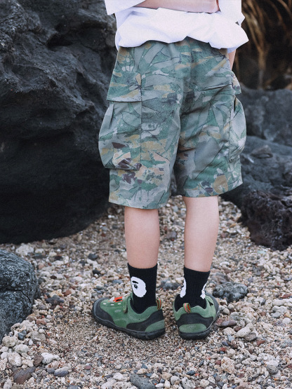 兒童夏季戶外工裝迷彩短褲