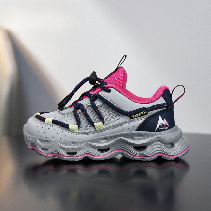 兒童春季透氣中大童跑步鞋