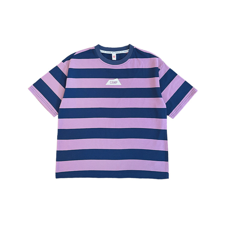兒童夏季男童條紋短袖T恤