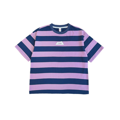 兒童夏季男童條紋短袖T恤