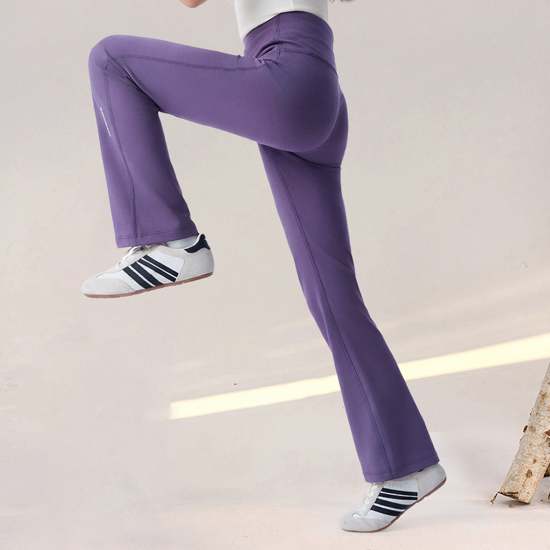 春季女童修身彈力微喇褲