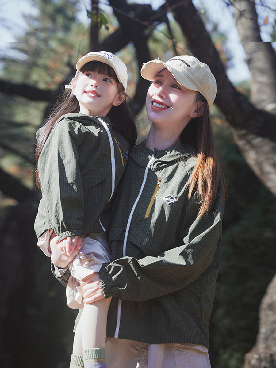 親子裝山系戶外防水防曬輕薄外套