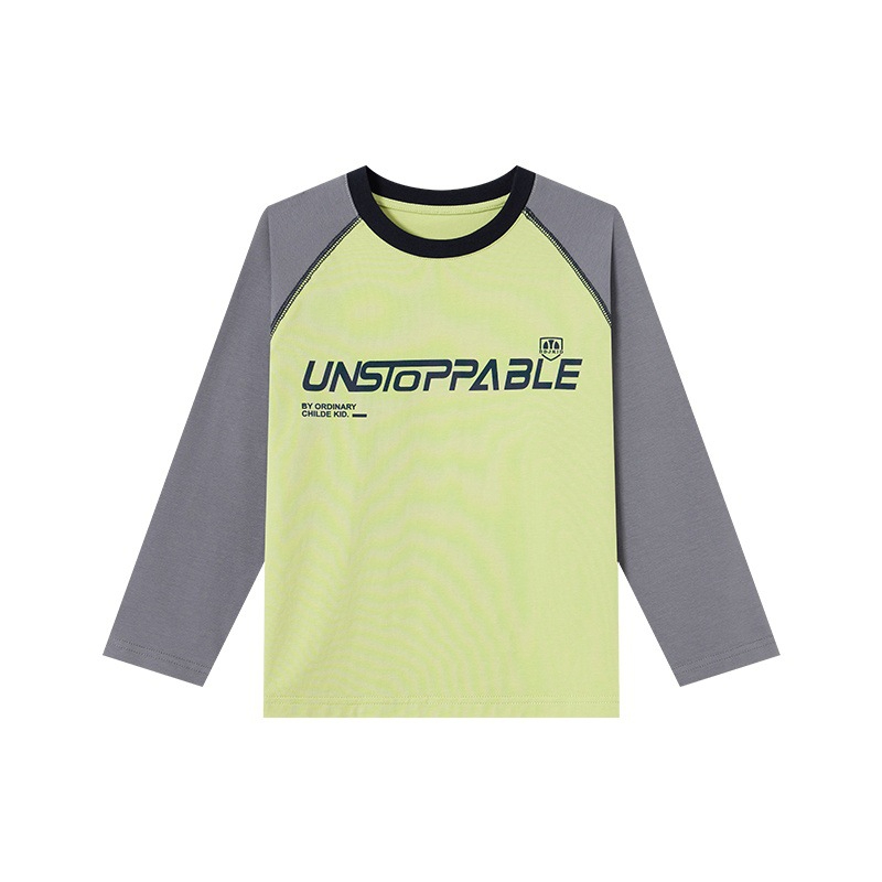 春秋男童純棉印花長袖T賉