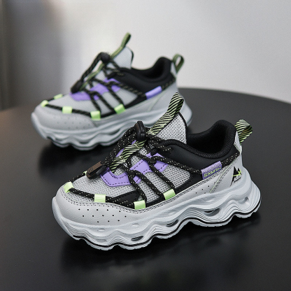 兒童春季透氣中大童跑步鞋