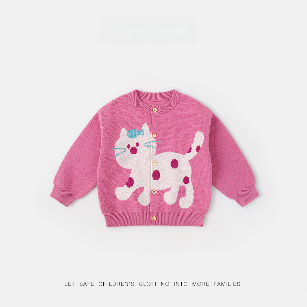 女童俏皮可愛針織毛衣