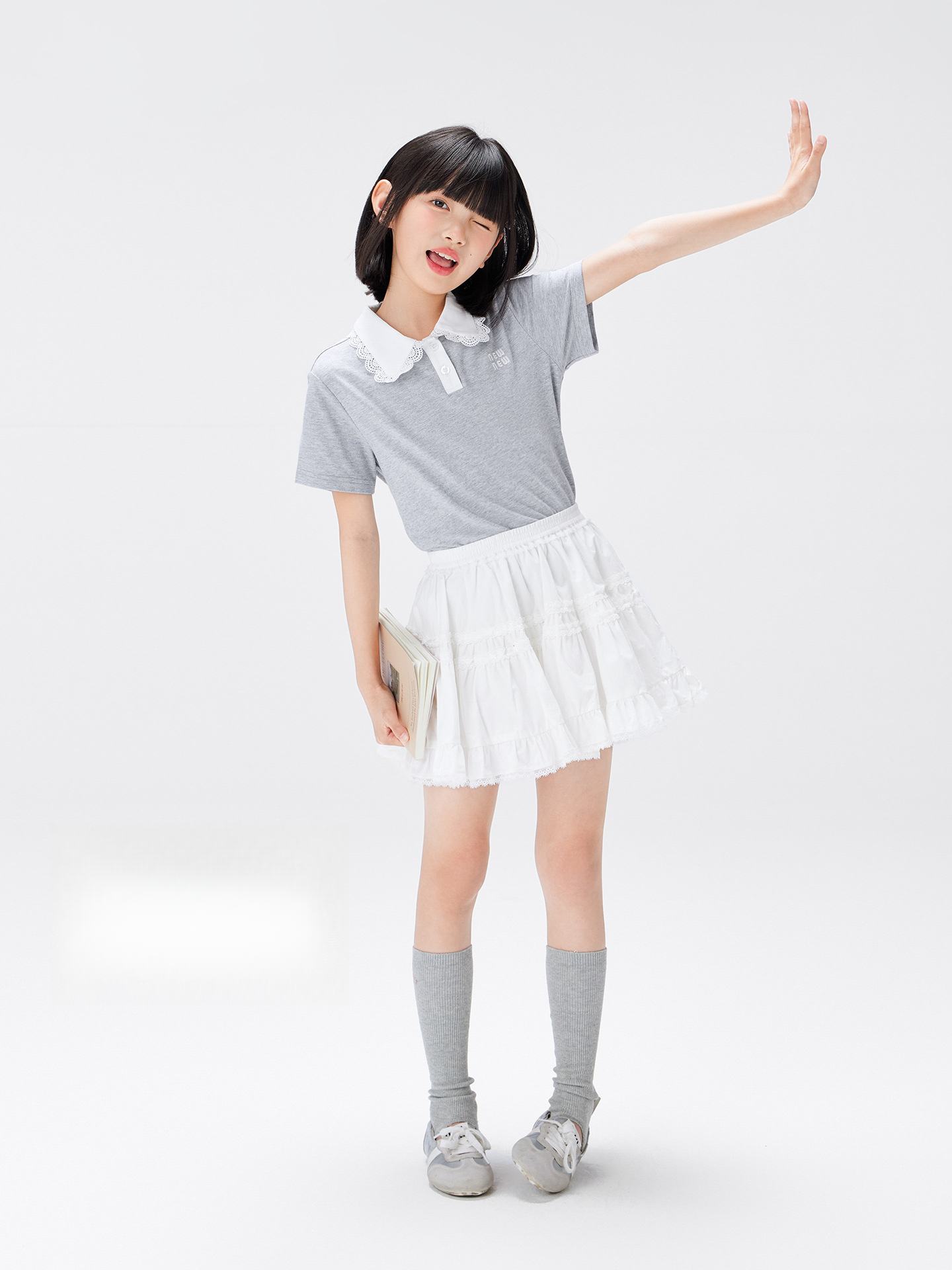 女童夏季純棉蛋糕短裙