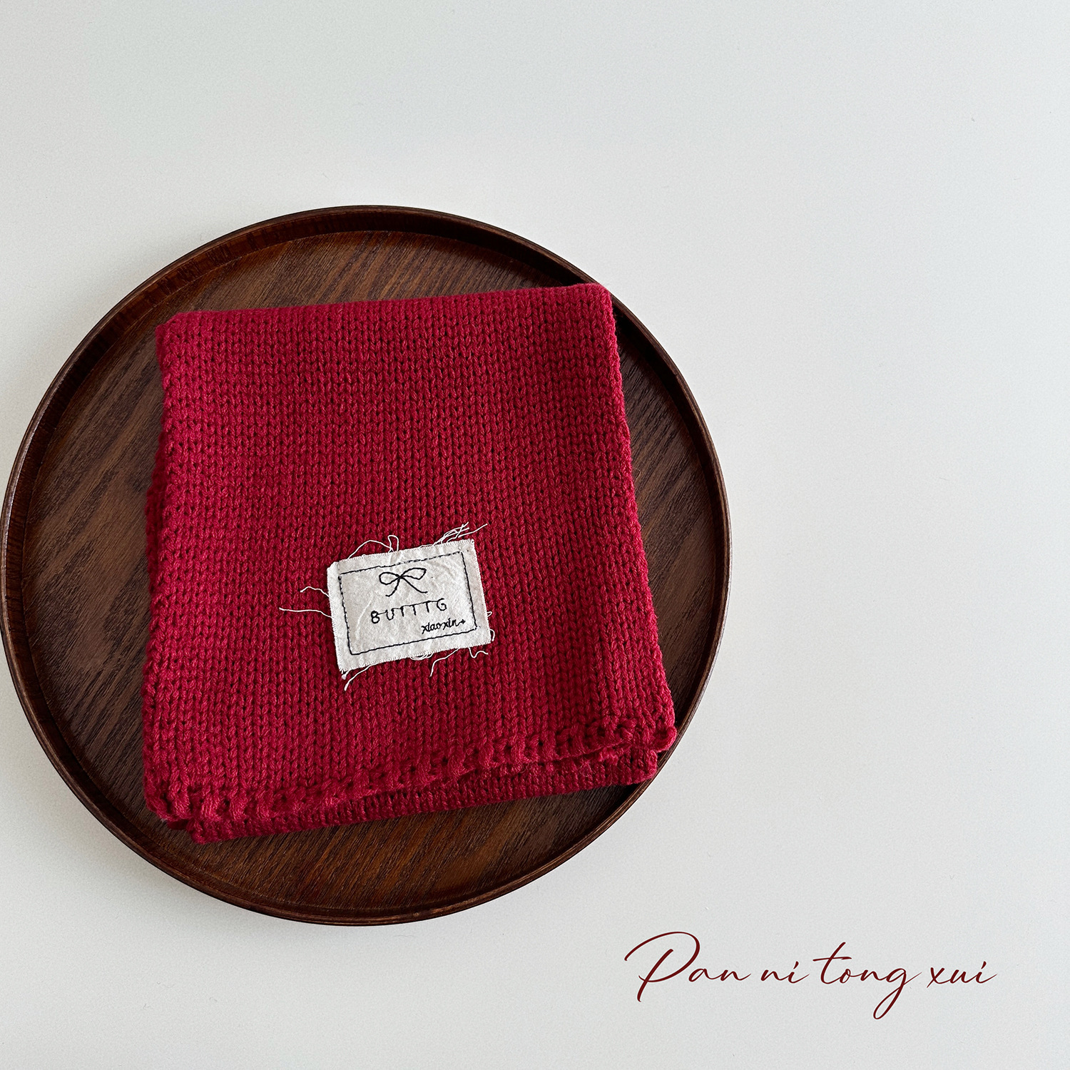 兒童純色秋冬保暖針織毛線圍脖