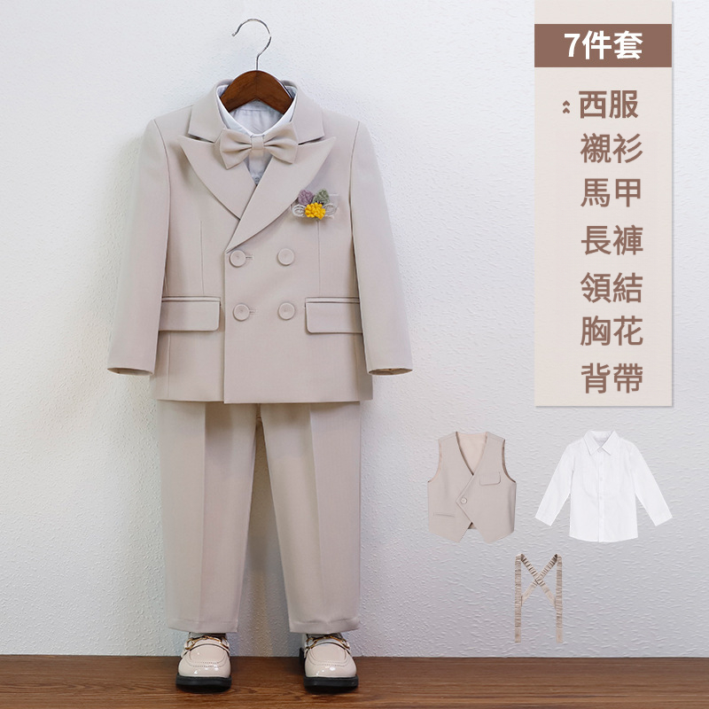 男童春夏英倫馬甲套裝