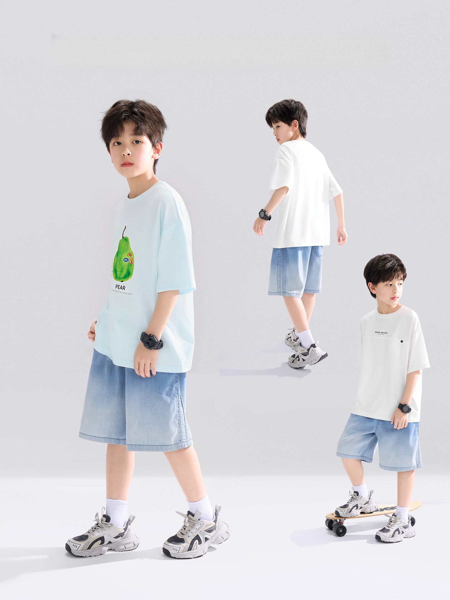 男童漸變牛仔短褲