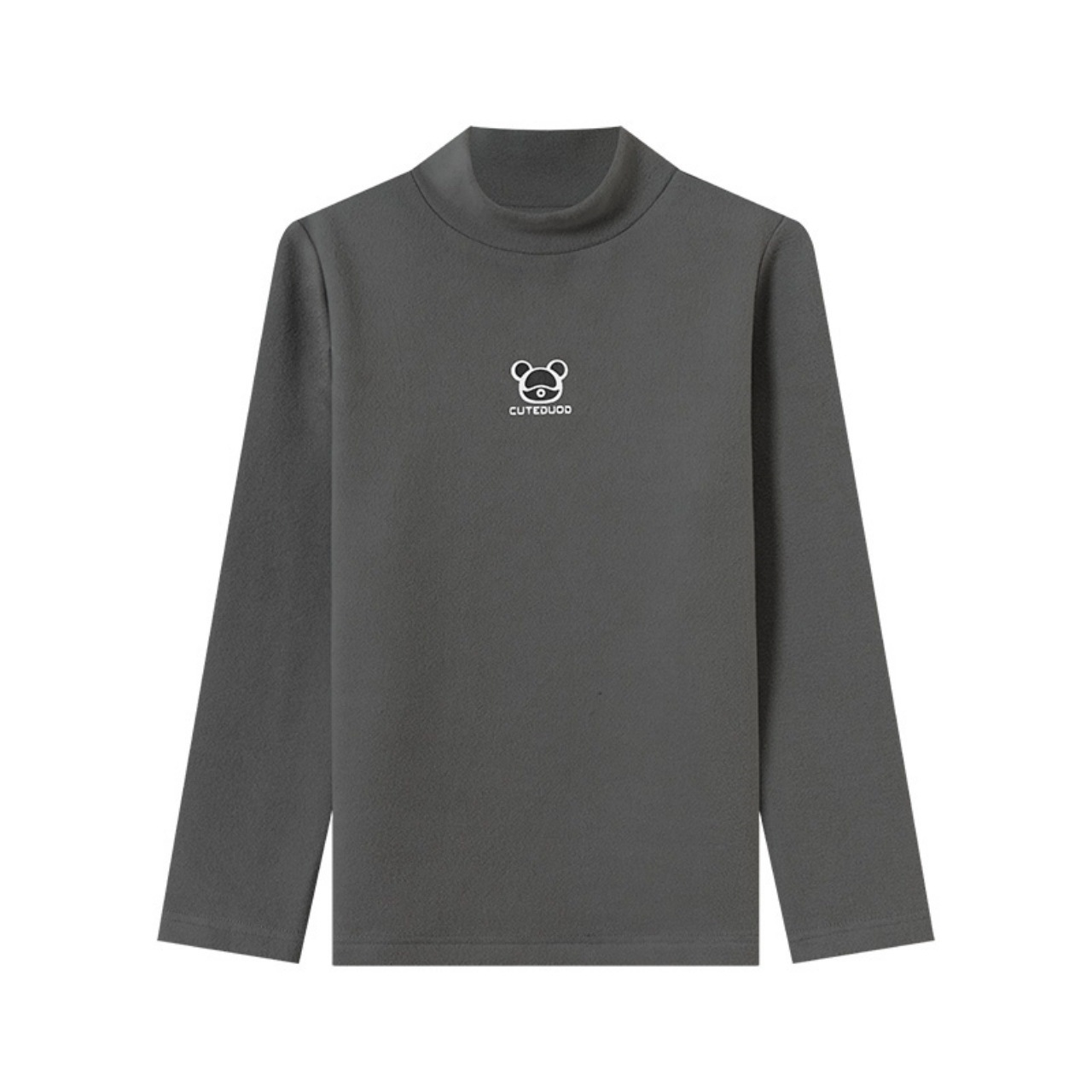 男童半高領冬季內搭長袖T恤