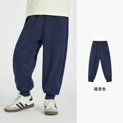春秋款男童中大童簡約運動褲