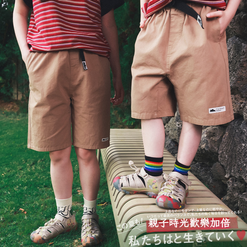 親子裝兒童戶外休閒短褲