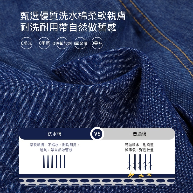 男童復古水洗牛仔短褲