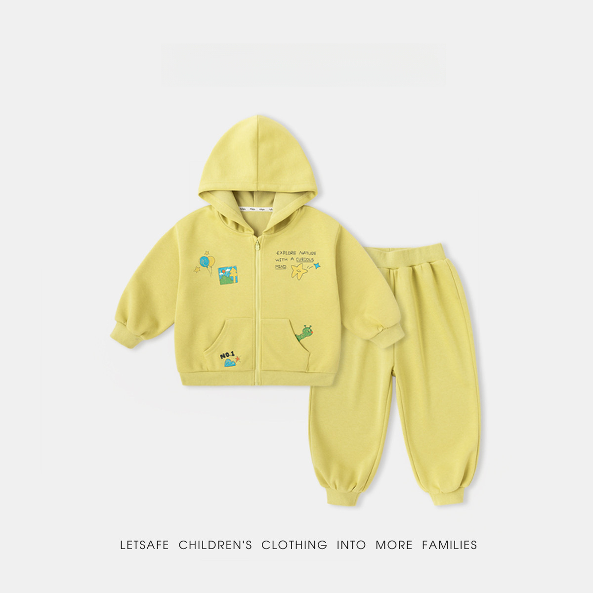 兒童連帽衛衣衛褲兩件套