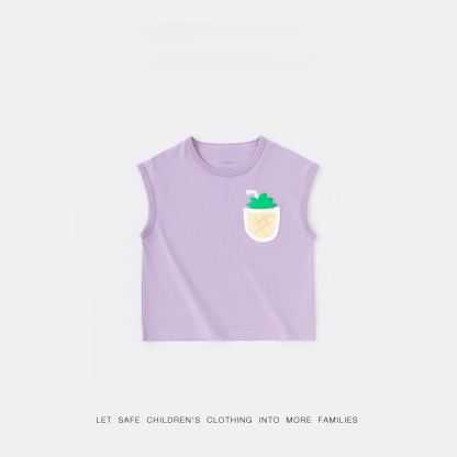 兒童夏季無袖T恤
