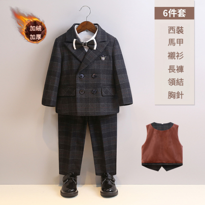 男童春秋英倫西裝套裝