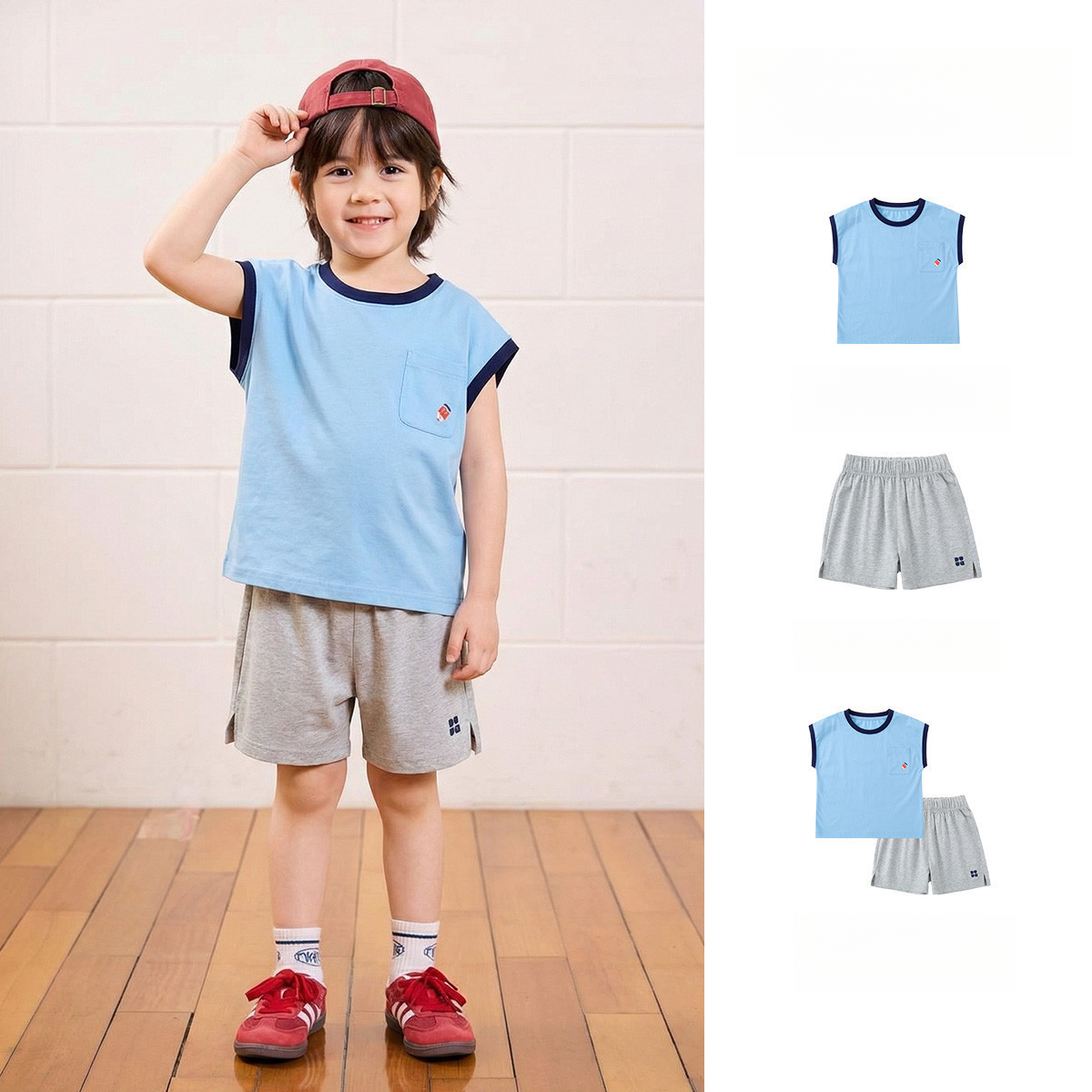 兒童背心短褲套裝