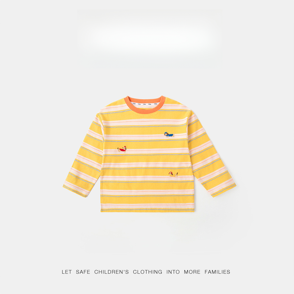 春季童裝長袖條紋T賉