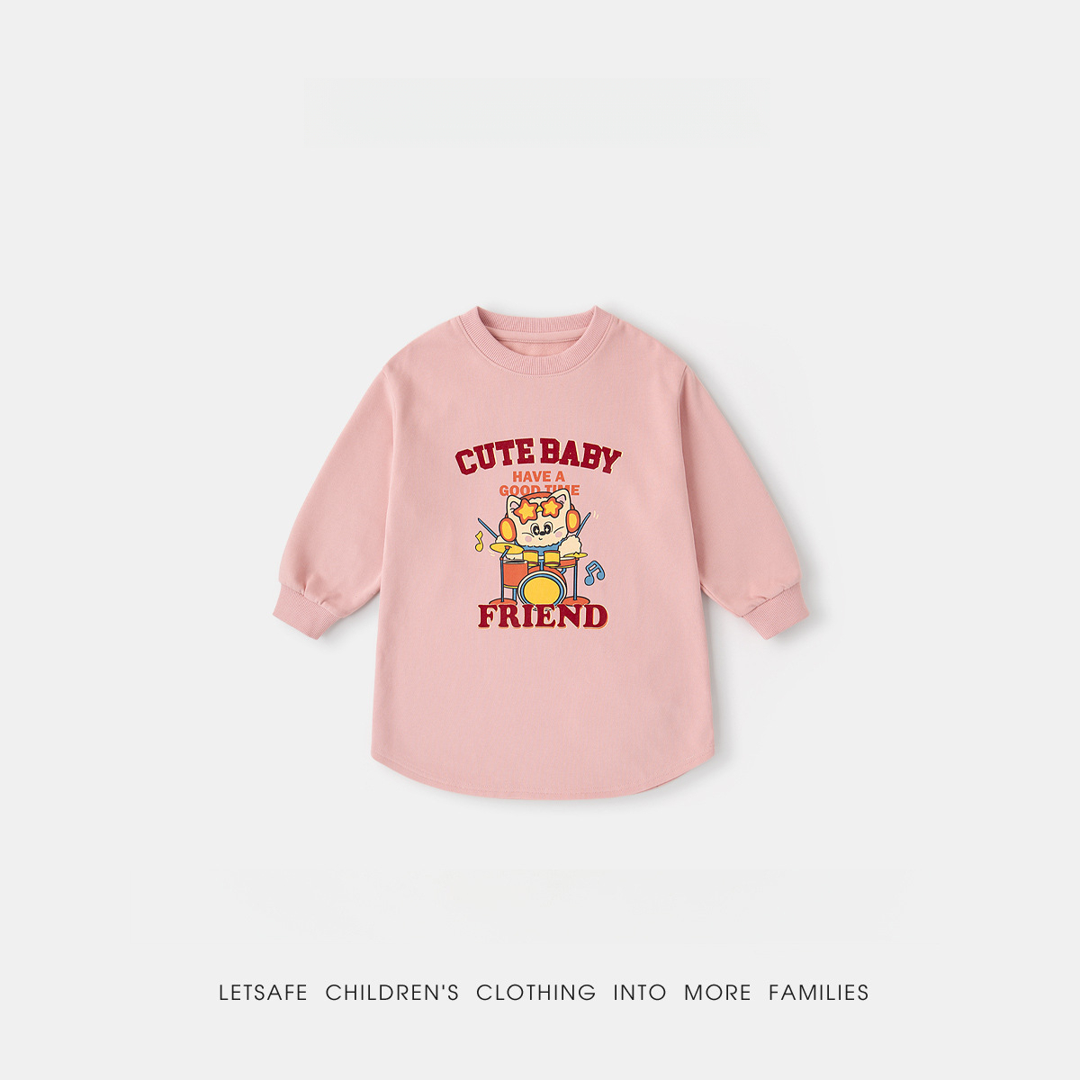 春季新款女童長袖衛衣裙