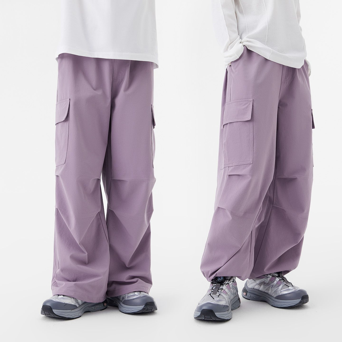 春秋女童大口袋工裝褲