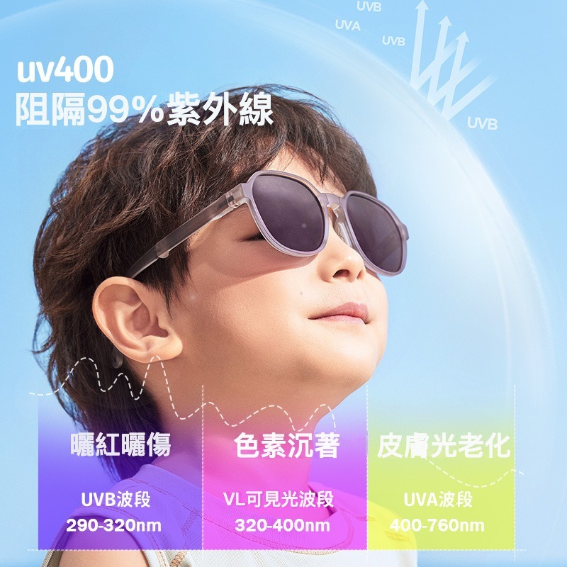 儿童可折疊防紫外線太陽鏡