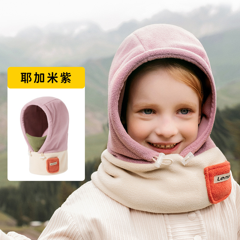 兒童冬帽圍手套一體