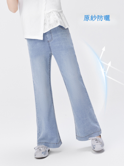 女童夏季天絲牛仔褲