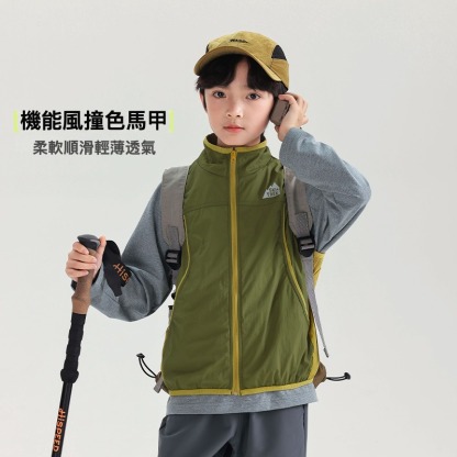 男童春夏露營工裝馬甲