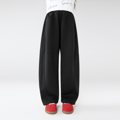 女童春秋時尚彎刀運動褲