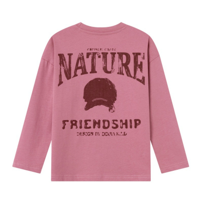 春秋款男童字母印花棉長袖