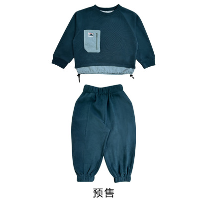 秋季兒童戶外運動套裝保暖衛衣褲套裝