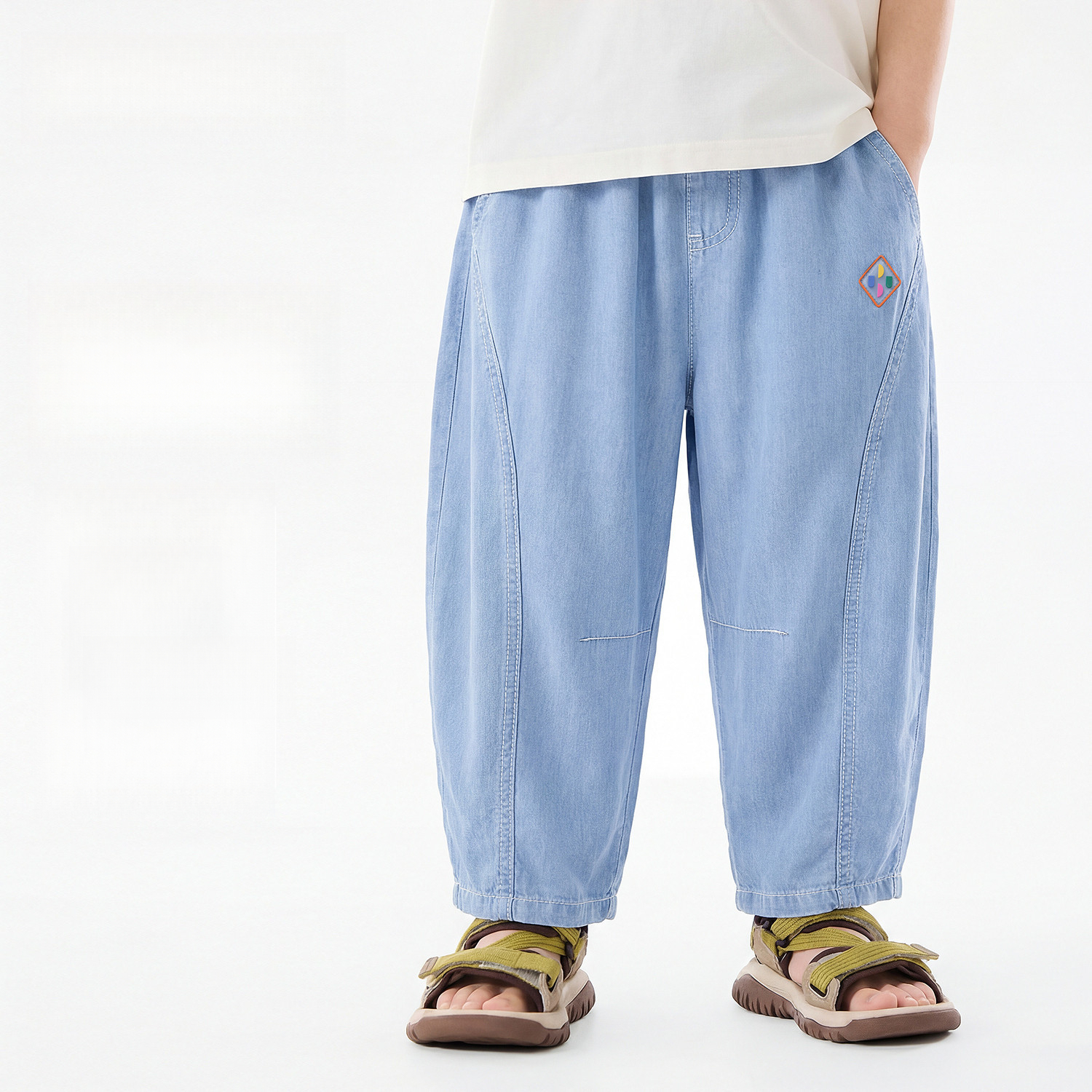 兒童夏季天絲軟牛仔